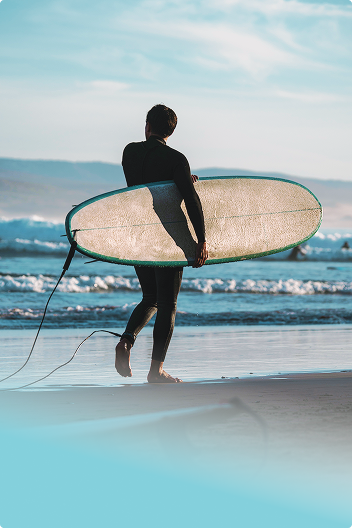 ロングボードサーフィン